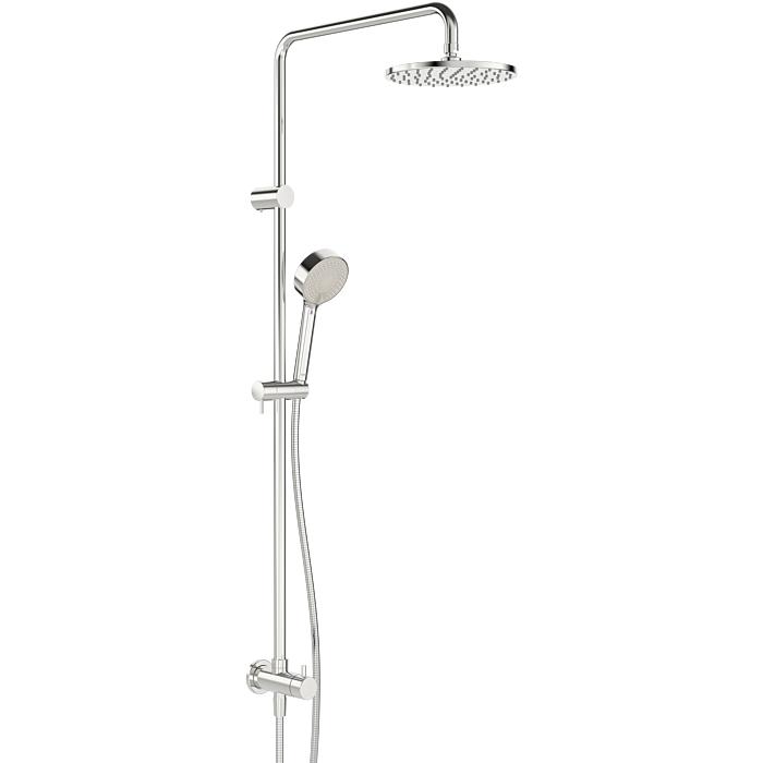 Hansa Duschsystem Hansaviva 44190200 chrom, direkter Anschluss an Wandanschlussbogen