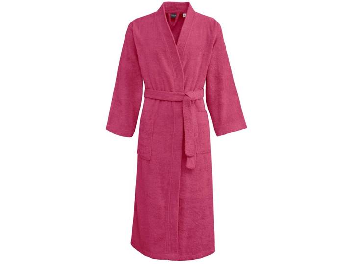 Peignoir mixte kimono en coton rose indien l