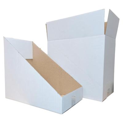 VEPATIM 2x Faltkarton Regalkarton Lagerkarton perforiert 400x260x370mm (Außenmaß) 1-wellig weiß