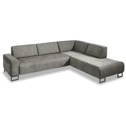 Segmüller Werkstätten Ecksofa Maxime01 Stoff Grau Grey