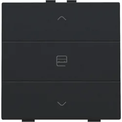 Niko Züblin 161-51033 Einfach Motorsteuertaster für Niko Home Control, black coated 16151033