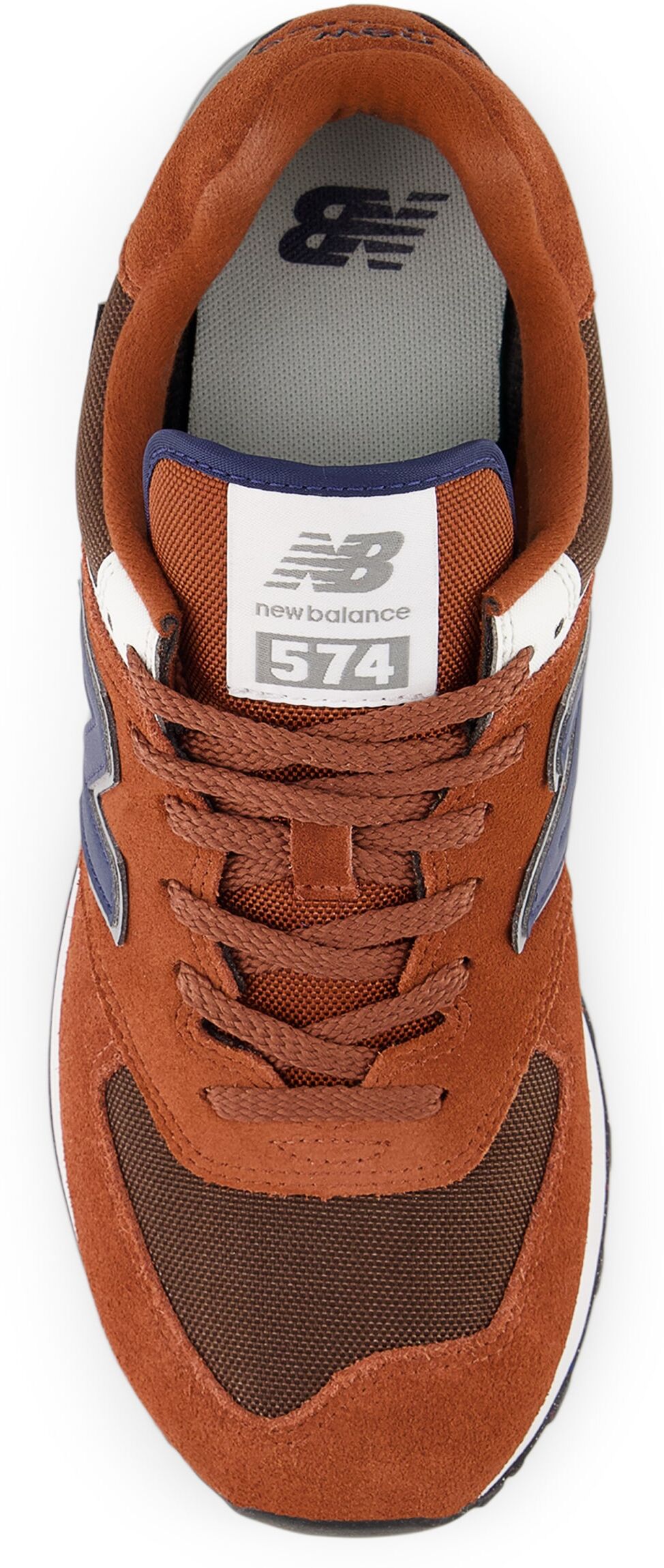 Sneaker NEW BALANCE "574", Damen, Gr. 38, braun (aluminum grau), Synthetik, Textil, Schuhe Sneaker, avec semelle en caoutchouc aluminum grau 38