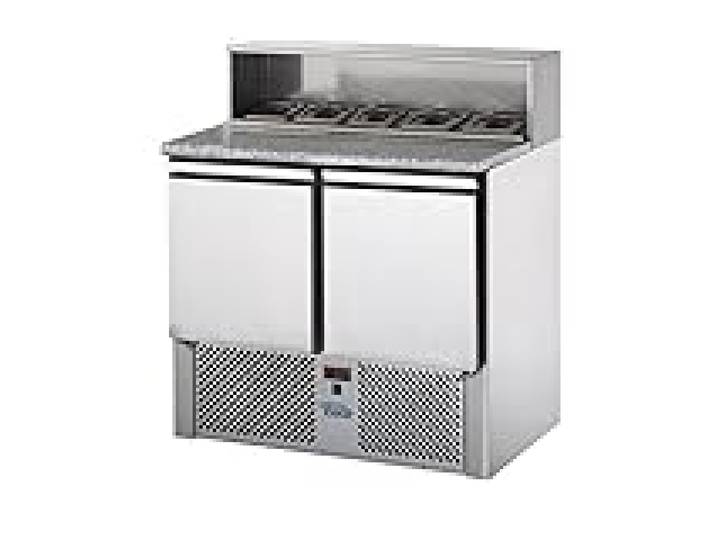 SOFRACA Table à Pizza 2 Portes - Dessus Granit - 210 L TPZM2