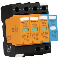 Weidmüller Überspannungsableiter VPU I 3+1 280V/12,5kA Blitzschutz 1352230000