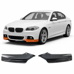 Frontspoiler-Flaps schwarz glänzend passend für BMW 5er F10 F11 2010-2017
