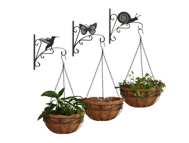 Relaxdays set de 6 fleurs