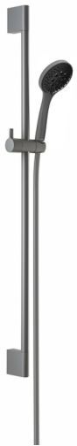 Herzbach Deep Grey Wandstangenset 23.690310.1.06 900mm, mit Handbrause, grau matt