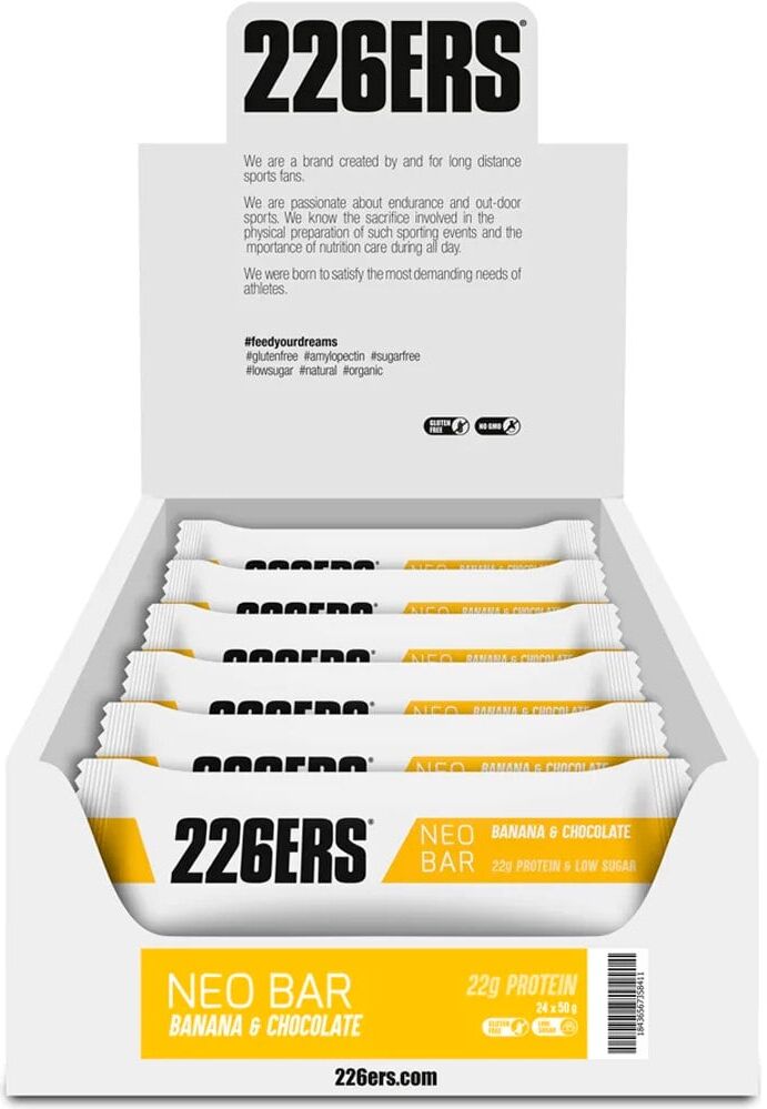 226ers caja neo bar protein 50g banana  chocolate barritas energéticas  (UNICA)