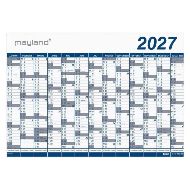 Mayland-Burde Kmpekalender 1x13 mdr. PP-plast 2027 (i plastpose) (27065100)