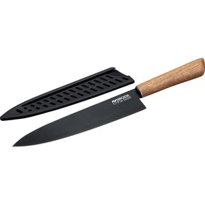 Nirosta Kochmesser Flow Fair 41876, mit Akazienholzgriff, Edelstahl (4Cr13), Klingenlänge 20,5 cm