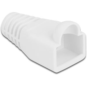 DeLock Knickschutztülle 86724, für RJ45 Modularstecker, für 6,0 mm Ø, weiß, 20 Stück