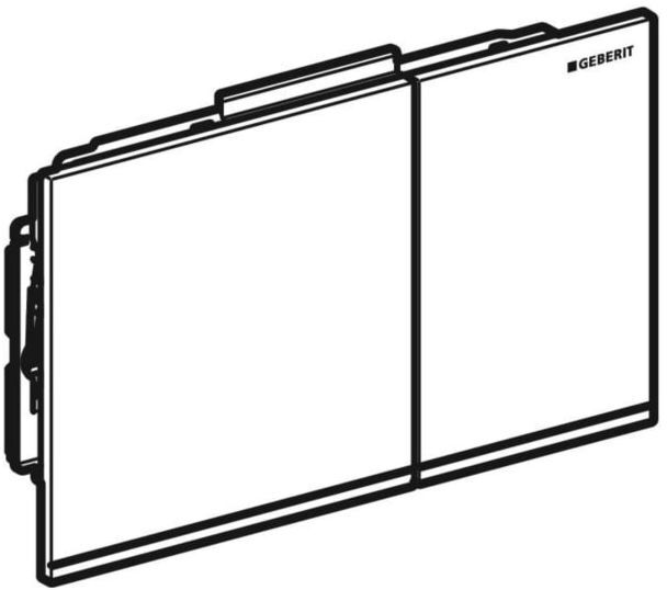 Geberit BetPl. Sigma60, für 2-Mengen-Sp. 243415GH1 Chrom gebürstet Ersatzteil
