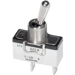 APEM 6-639H/2 6-639H/2 Kippschalter 250 V/AC 6 A 1 x Ein/Aus/Ein rastend/0/rastend 1 St.