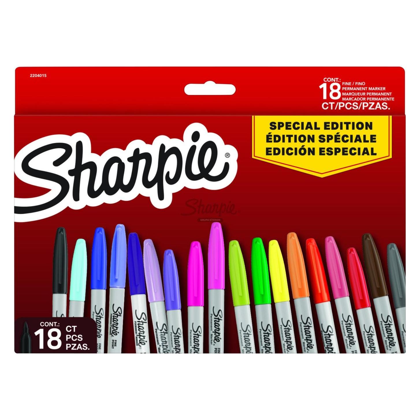 Newell Sharpie - Permanent Marker Fine Special Edition 18-Blister (2204015) (18x) (2204015)