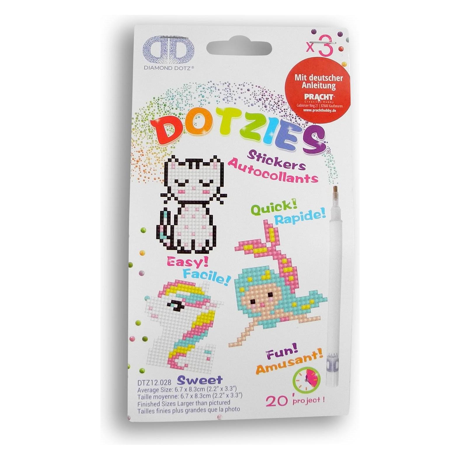 Diamond Dotz Diamond Painting Sticker Katze Meerjungfrau Pony (DTZ12-028)