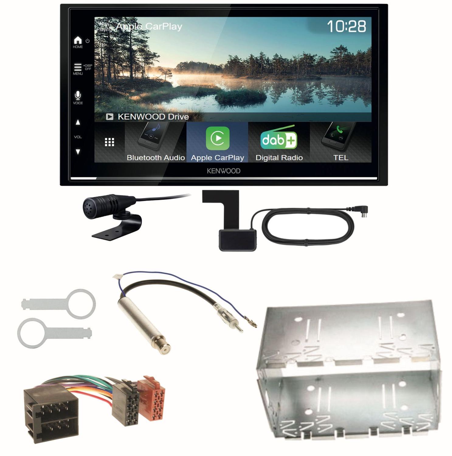 Kenwood DMX7722DABS Android Auto CarPlay Einbauset für Golf 4 Passat 3B 3BG Lupo