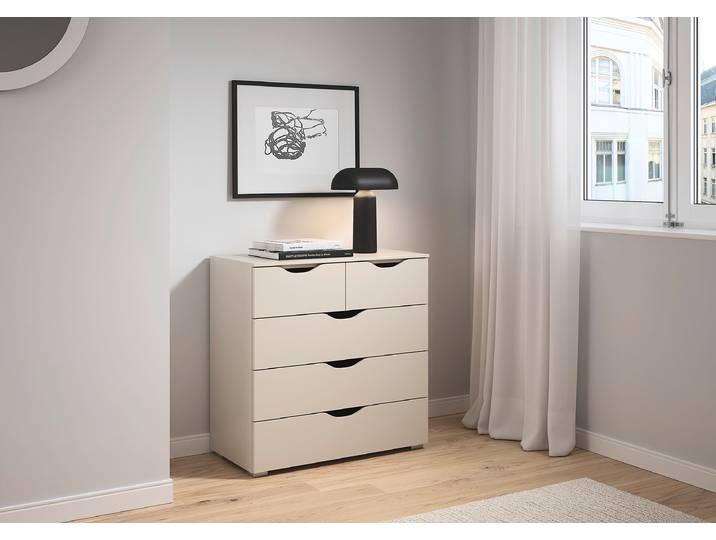 Commode Frieda 80 cm 80 x 81 x 42cm Beige/Cachemire
