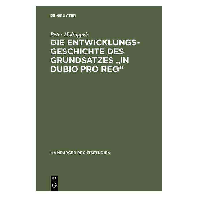 De Gruyter Holtappels:Die Entwicklungsgeschichte d (Deutsch, Hardcover, Peter Holtappels) (67770606)