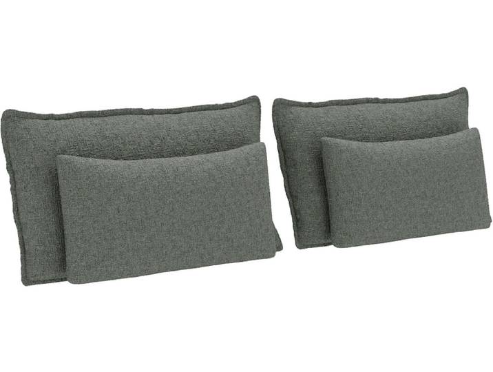 Set 4 Kissen ROOKIE 30x65cm grün unifarben