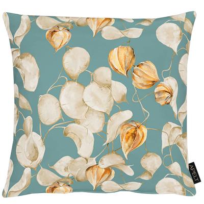 Dekokissen APELT "3400", orange (türkis, beige, orange, unifarben), B:40cm L:40cm, Obermaterial: 75% Polyester, 25% Baumwolle, Dekokissen_Sitzkissen_Kissenhüllen