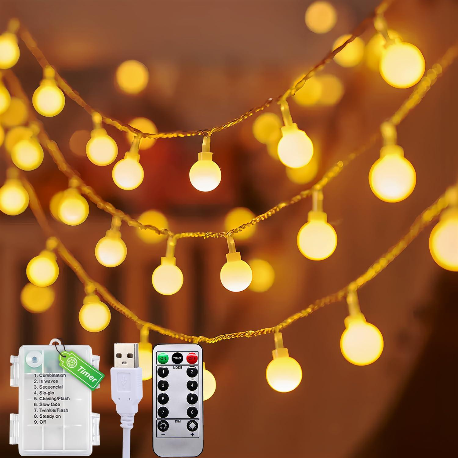Selius Decoratieve Led lichtsnoer met 100 Led lampjes, 12M + 1M