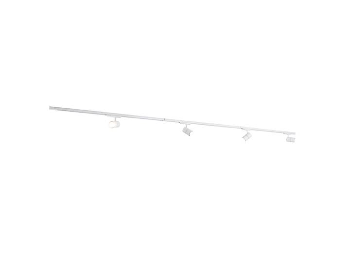 Système sur rail moderne triphasé blanc avec 4 spots 3000-4000K -