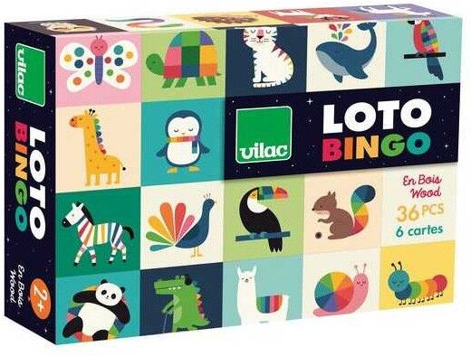 Loto en bois Animaux arc-en-ciel Andy Westface - Vilac
