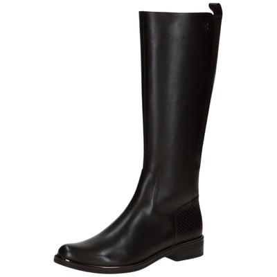 Stiefel CAPRICE "Caprice Stiefel Leder", Damen, Gr. 36, schwarz, Leder, Schuhe Stiefel
