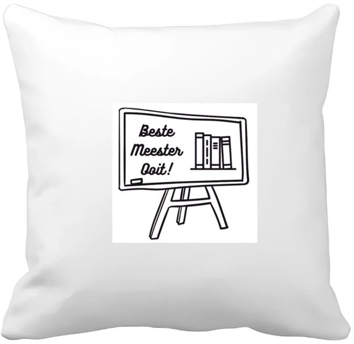 Akyol Kussenhoes Beste Meester Ooit - 40 x 40 cm
