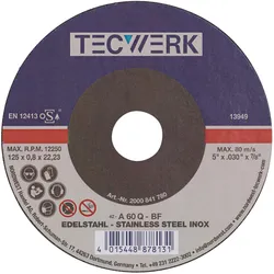 Tecwerk, Sägeblatt, Trennscheibe