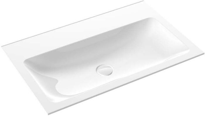 Emco Asis Mineralguss-Gäste-Waschtisch 957711480 weiß, Ø 800 mm, ohne Überlauf, ohne Hahnloch