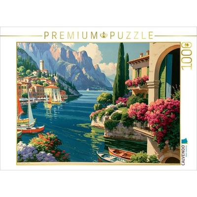 CALVENDO Puzzle Ruhe am Gardasee | 1000 Teile Lege-Größe 64 × 48 cm Foto-Puzzle für glückliche Stunden