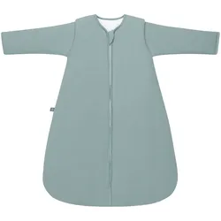 emma & noah Winterschlafsack mit abnehmbaren Ärmeln 3.5 TOG, gruen, 70