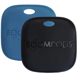 Boompods Boomtag Rechargeable Duo Pack Blue & Black (Apple Find My), Tracker, Schwarz, Blau