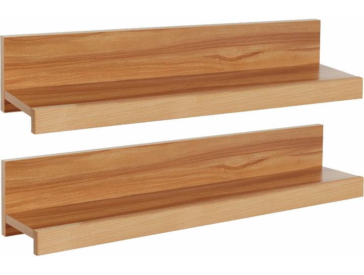 Wandregal OTTO HOME Logo,teilmassiv, Breite: je 90 cm , beige (kernbuche teilmassiv), B:90cm H:16cm T:17cm, Holz teilmassiv, Regale, Wandregal, Ablageflächen Massivholz,in 4 Schritten montierbar