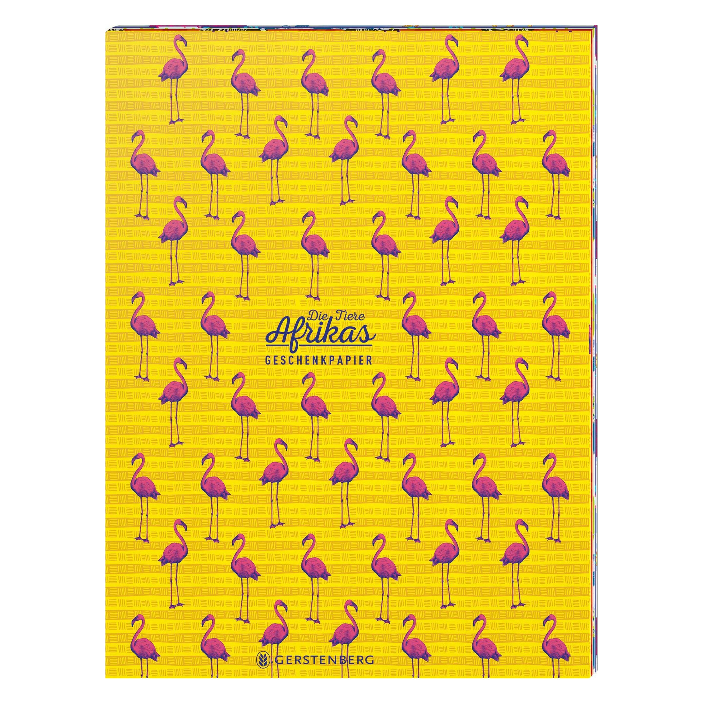 Gerstenberg Die Tiere Afrikas Geschenkpapier-Heft - Motiv Flamingo (10x) (34255270)