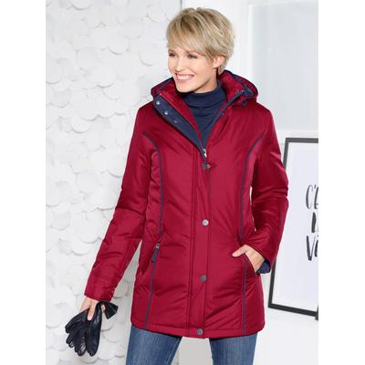 Funktionsjacke CLASSIC BASICS, Damen, Gr. 46, rot, 100% Polyester, gemustert, mehrfarbig, Jacken Funktionsjacke