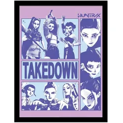 Pyramide, Bilder, Rahmen - KPop Demon Hunters - Takedown (30 x 1.80 cm)