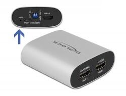Delock HDMI HD Audio Extractor 4K 60 Hz zu HDMI mit eARC 63332