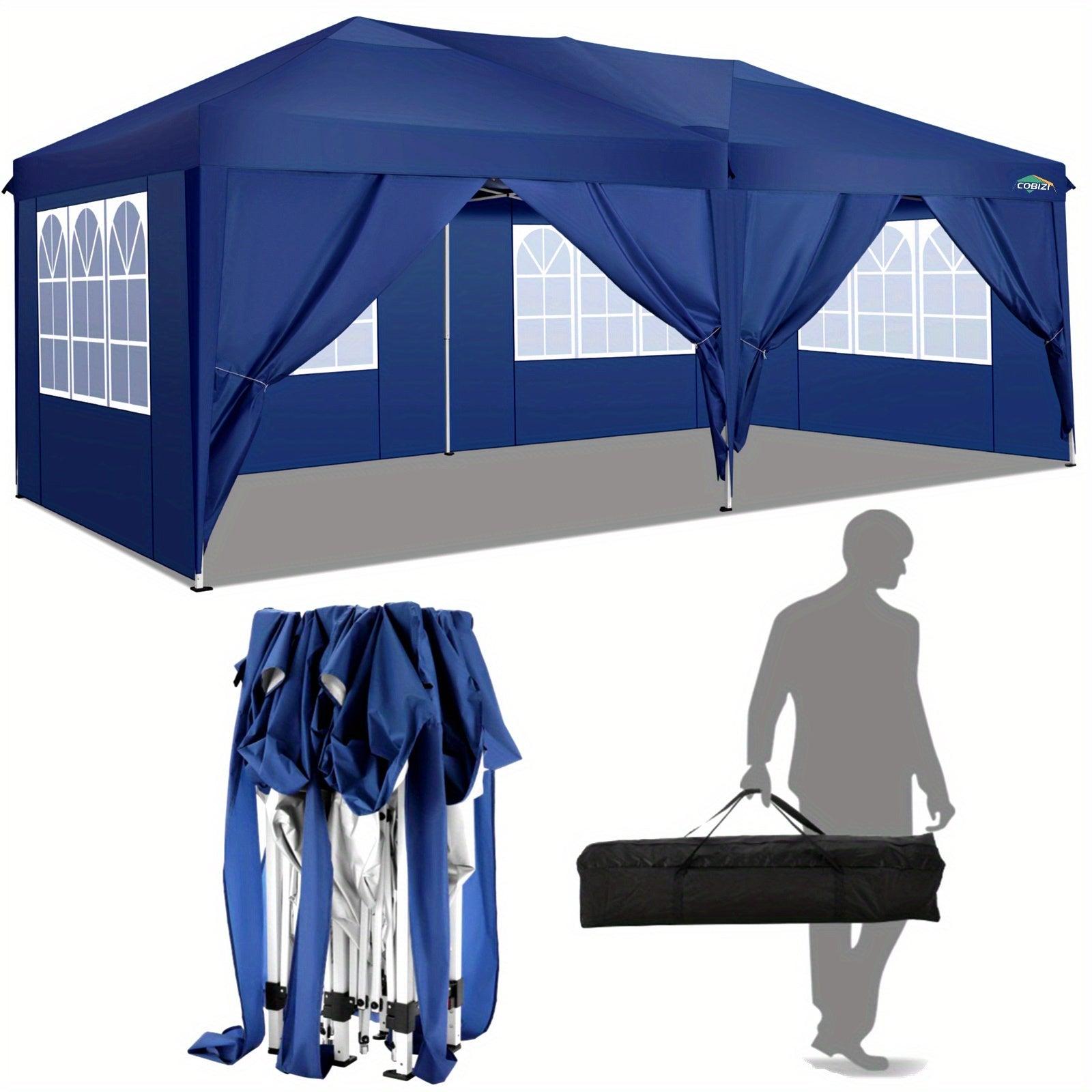 Aufstellzelt - Partyzelt - Marktzeltt - Sonnenschutz - Notunterkunft - 3,05 x 6,1 Meter