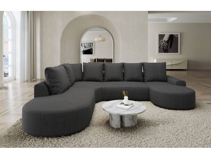Wohnlandschaft Gomera Lounge U-Form aus Stoff
