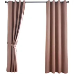 VORHANG 2ER SET »München Dark« HxB 225x145 cm Altrosa