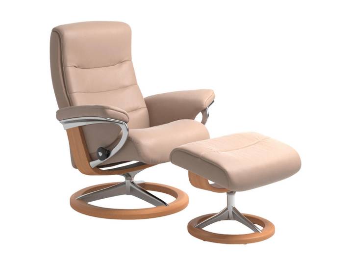 Stressless Relaxsesselset, Holz, Metall, Echtleder, Rindleder, Eiche,Eiche, Schichtholz,Schichtholz, Uni, 84x102x76 cm, Fussart wählbar, Lederauswahl, Wohnzimmer, Sessel, Relaxsessel