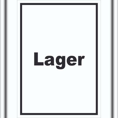 HB-Druck Lager Schild mit Text Storage Warenlager hochkant A4 (210x297mm)