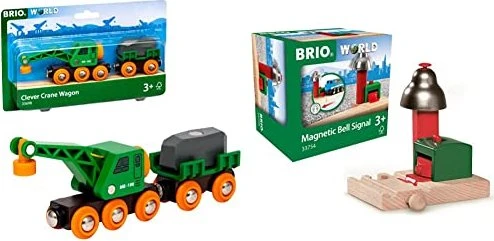 Ravensburger World Grüner Kranwagen mit Anhänger (grün/gelb)