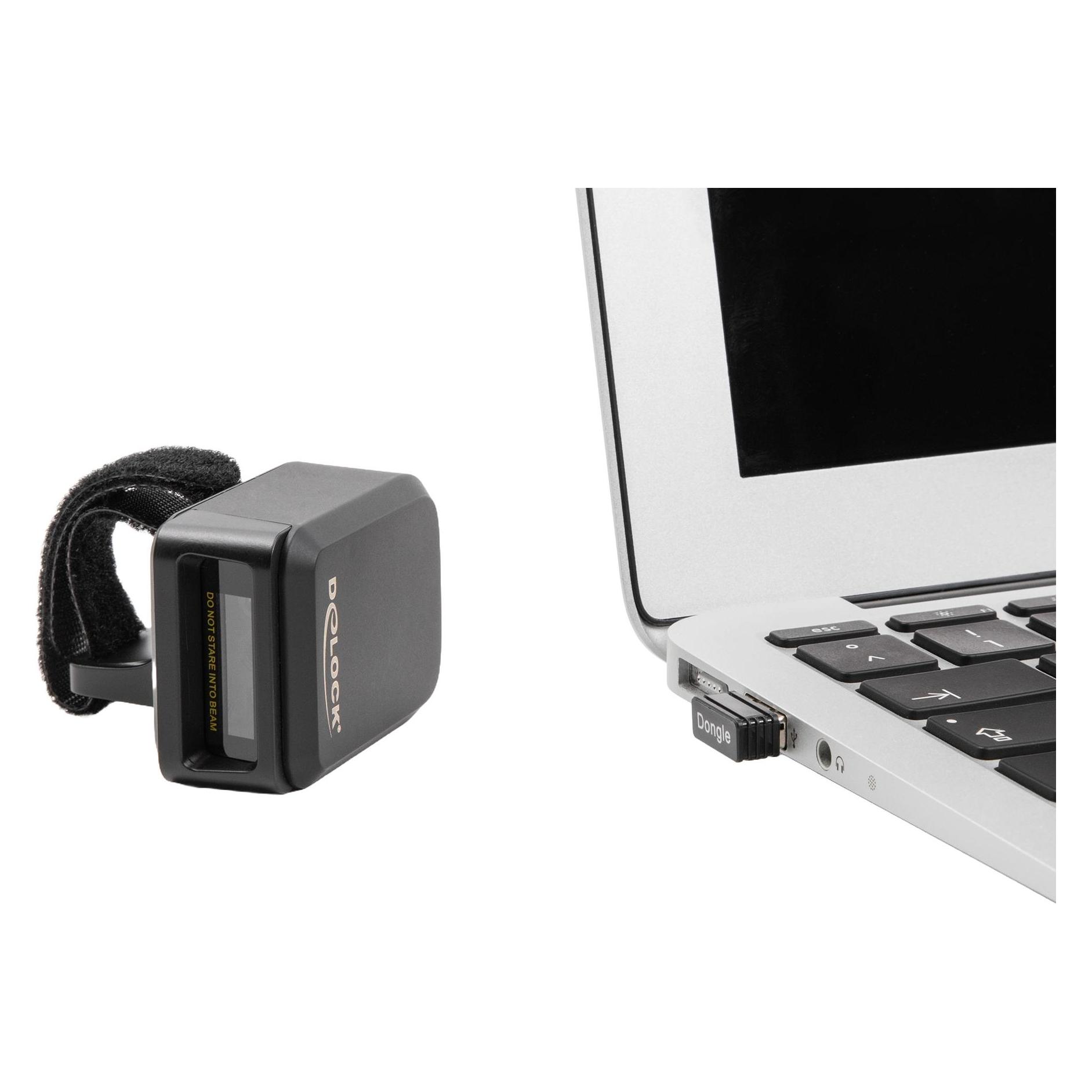 Delock Ringbarcode Scanner 1D und 2D mit 2,4 GHz oder Blueto (90610)