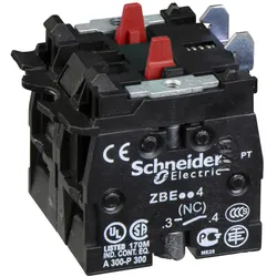 Schneider Electric ZBE504 Hilfsschalter, Kontaktblock, Harmony XB4 und XB5, 22mm, 30mm, Schraubklemme, hohe Last, doppelt, 2Ö