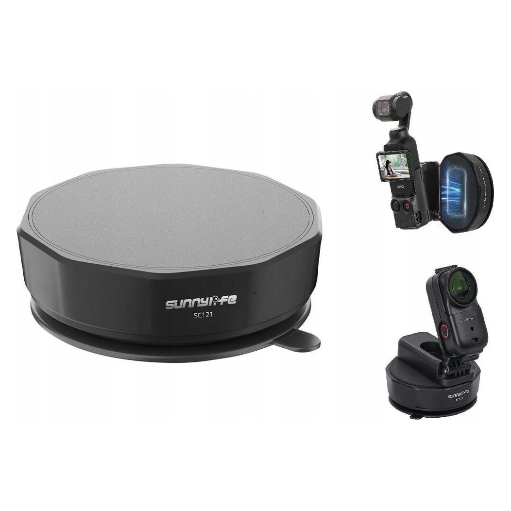 Sunnylife Uchwyt Przyssawka Na Szybę 76mm Mocowanie Magnes Do Gopro Dji Insta360 / Sc121-d (Sunnylife)