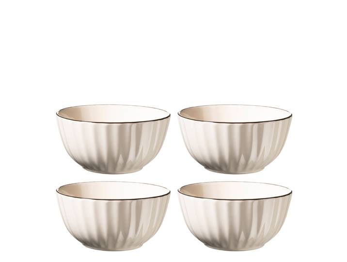 Schüssel MÄSER Osita , beige, weiß, Schüsseln, Schüssel