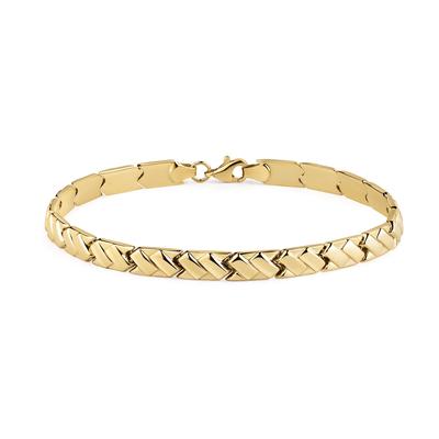 Armband FIRETTI "Schmuck Geschenk Gold 375 Armschmuck Armkette", gold (gelbgoldfarben), Armbänder, Damen, 19cm, Gelbgold 375, Armband